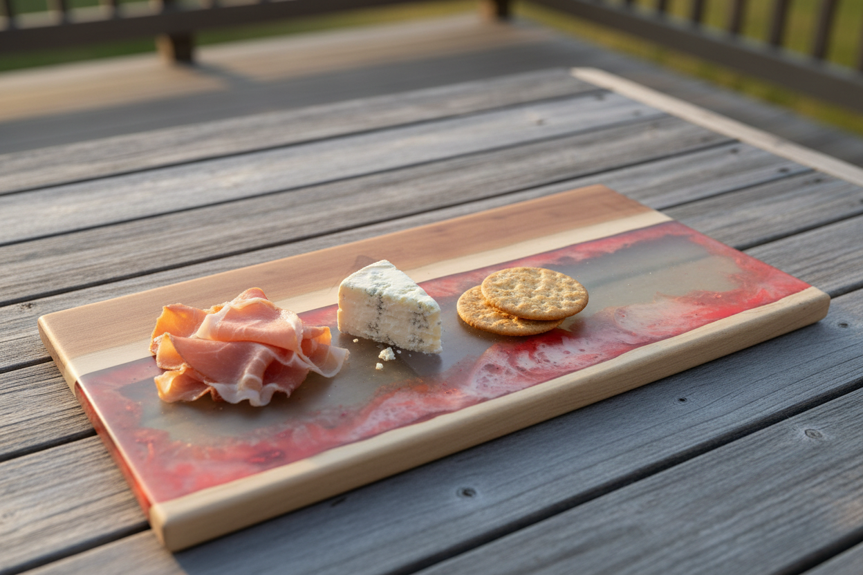 Ironbark & Epoxy River Serving Board