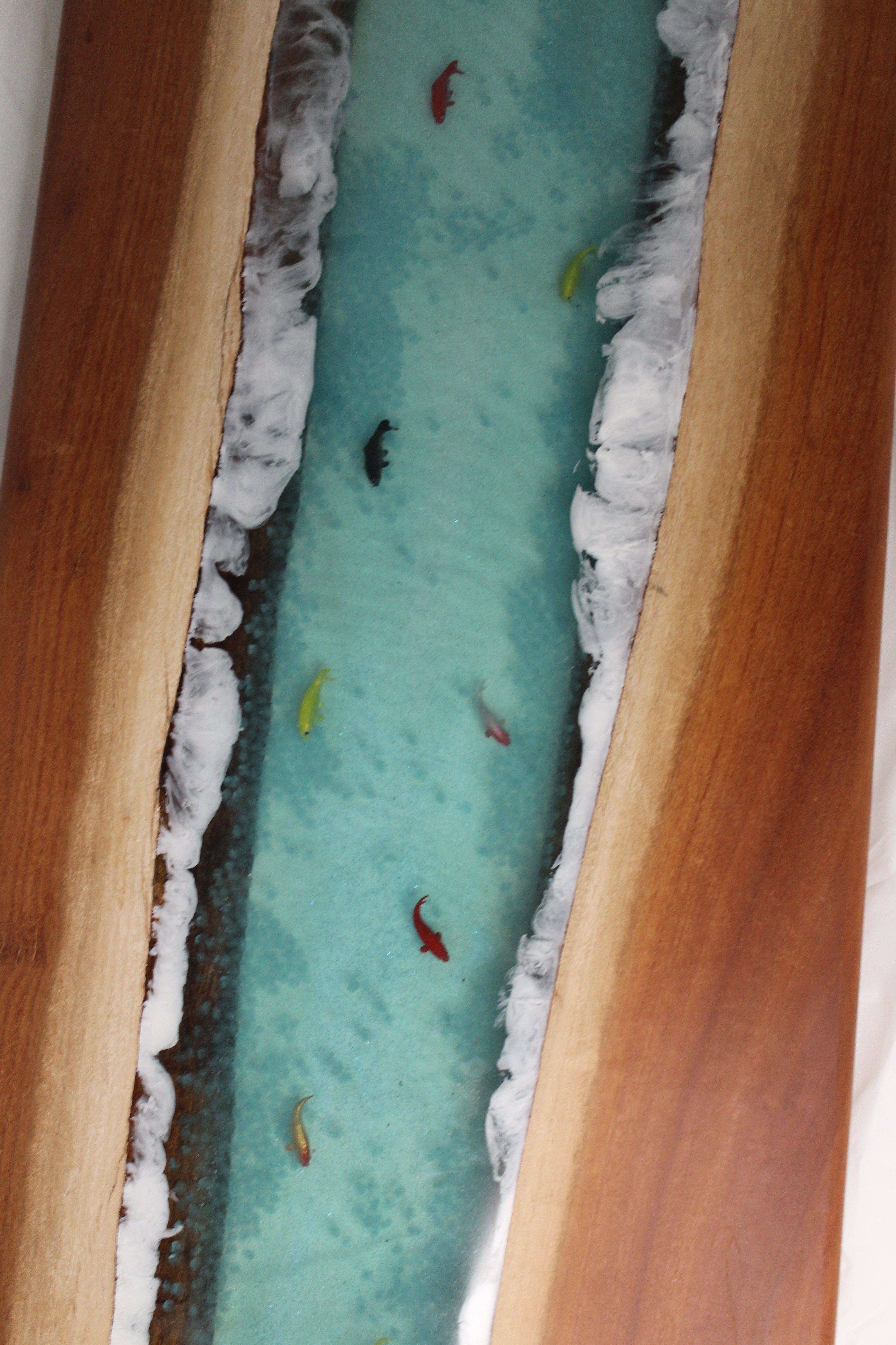 Handcrafted River Resin Serving Board – Unique Artistic Design
